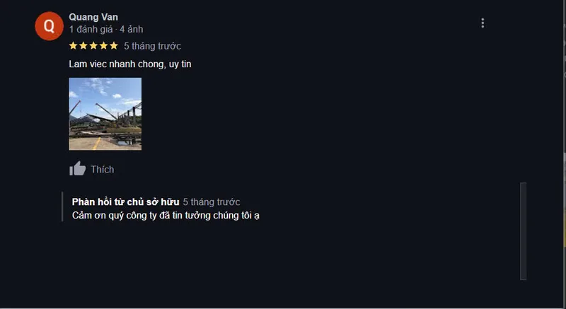 Anh Văn Quang: Làm việc nhanh chóng, uy tín 